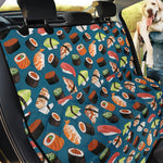 Colorful Sushi Pattern Print Pet Car Back Seat Cover