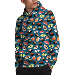 Colorful Sushi Pattern Print Pullover Hoodie