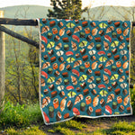 Colorful Sushi Pattern Print Quilt