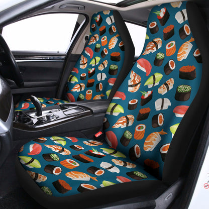 Colorful Sushi Pattern Print Universal Fit Car Seat Covers