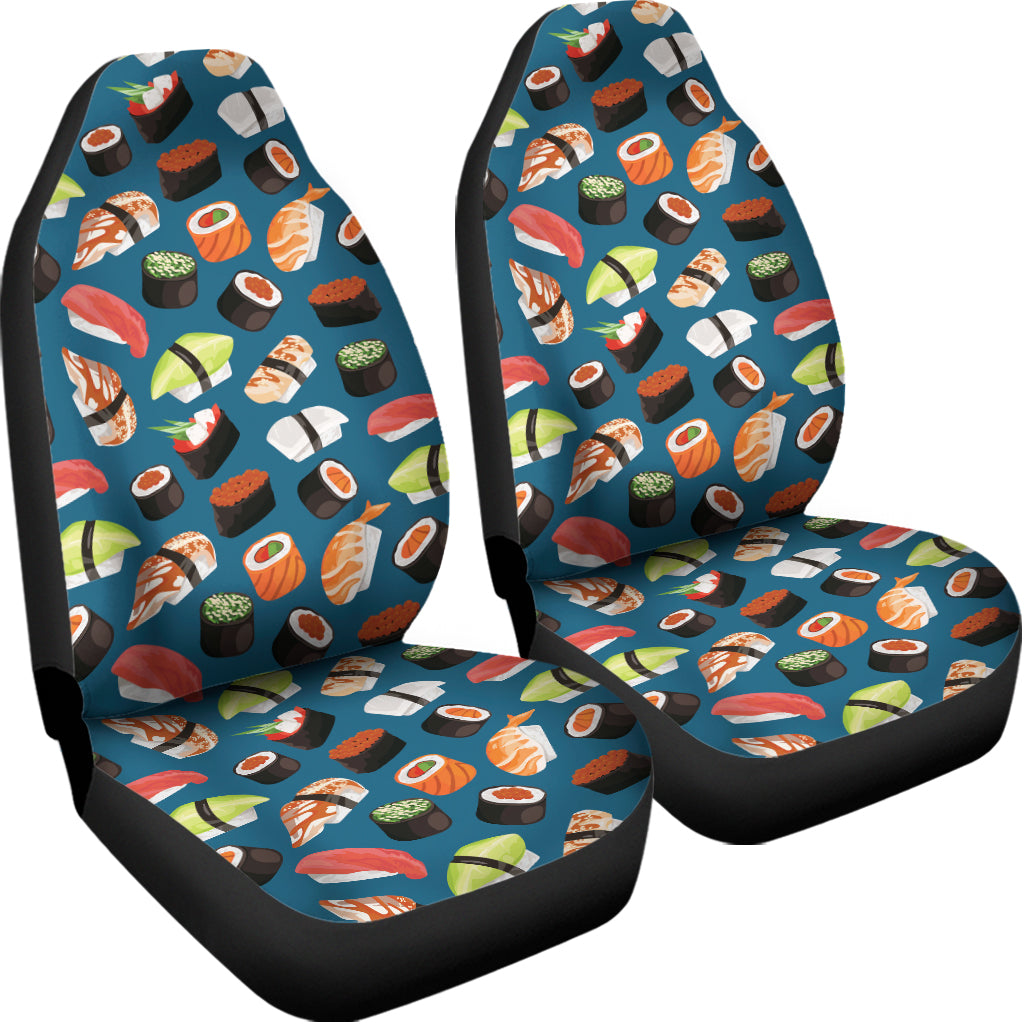 Colorful Sushi Pattern Print Universal Fit Car Seat Covers
