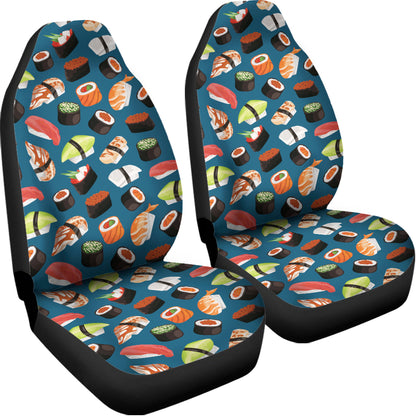 Colorful Sushi Pattern Print Universal Fit Car Seat Covers