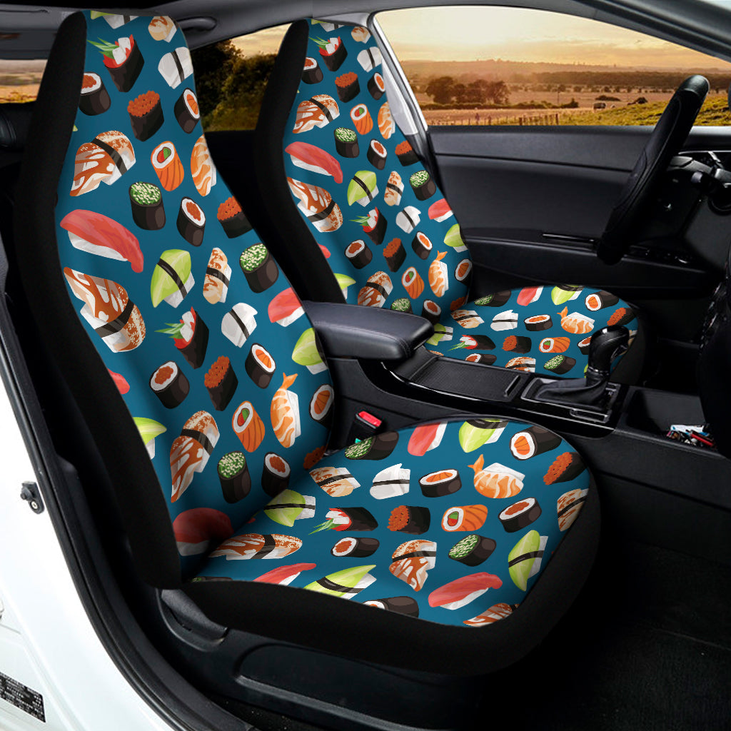 Colorful Sushi Pattern Print Universal Fit Car Seat Covers