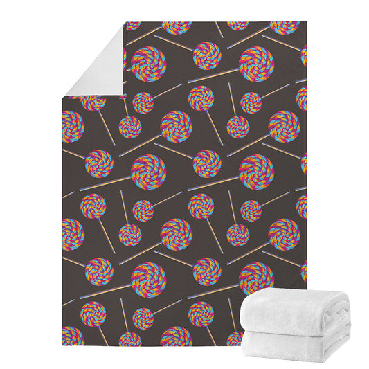 Colorful Swirl Lollipop Pattern Print Blanket