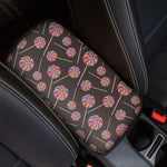 Colorful Swirl Lollipop Pattern Print Car Center Console Cover