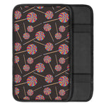 Colorful Swirl Lollipop Pattern Print Car Center Console Cover