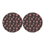 Colorful Swirl Lollipop Pattern Print Car Coasters