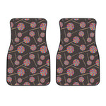 Colorful Swirl Lollipop Pattern Print Front Car Floor Mats