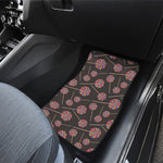 Colorful Swirl Lollipop Pattern Print Front Car Floor Mats
