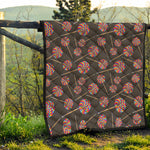 Colorful Swirl Lollipop Pattern Print Quilt