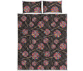 Colorful Swirl Lollipop Pattern Print Quilt Bed Set