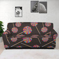 Colorful Swirl Lollipop Pattern Print Sofa Cover