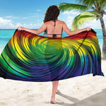 Colorful Swirl Print Beach Sarong Wrap