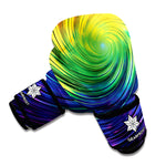 Colorful Swirl Print Boxing Gloves