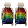 Colorful Swirl Print Car Seat Organizers