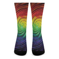 Colorful Swirl Print Crew Socks