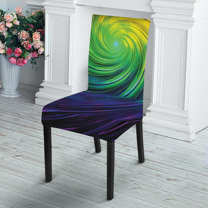 Colorful Swirl Print Dining Chair Slipcover