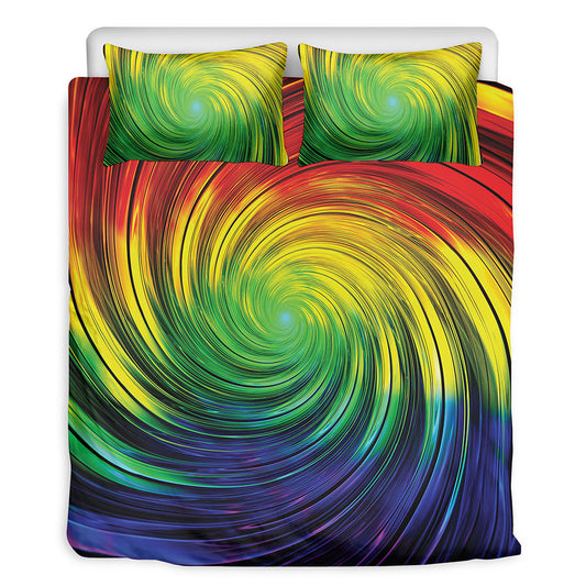 Colorful Swirl Print Duvet Cover Bedding Set