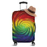 Colorful Swirl Print Luggage Cover