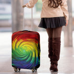 Colorful Swirl Print Luggage Cover