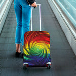 Colorful Swirl Print Luggage Cover