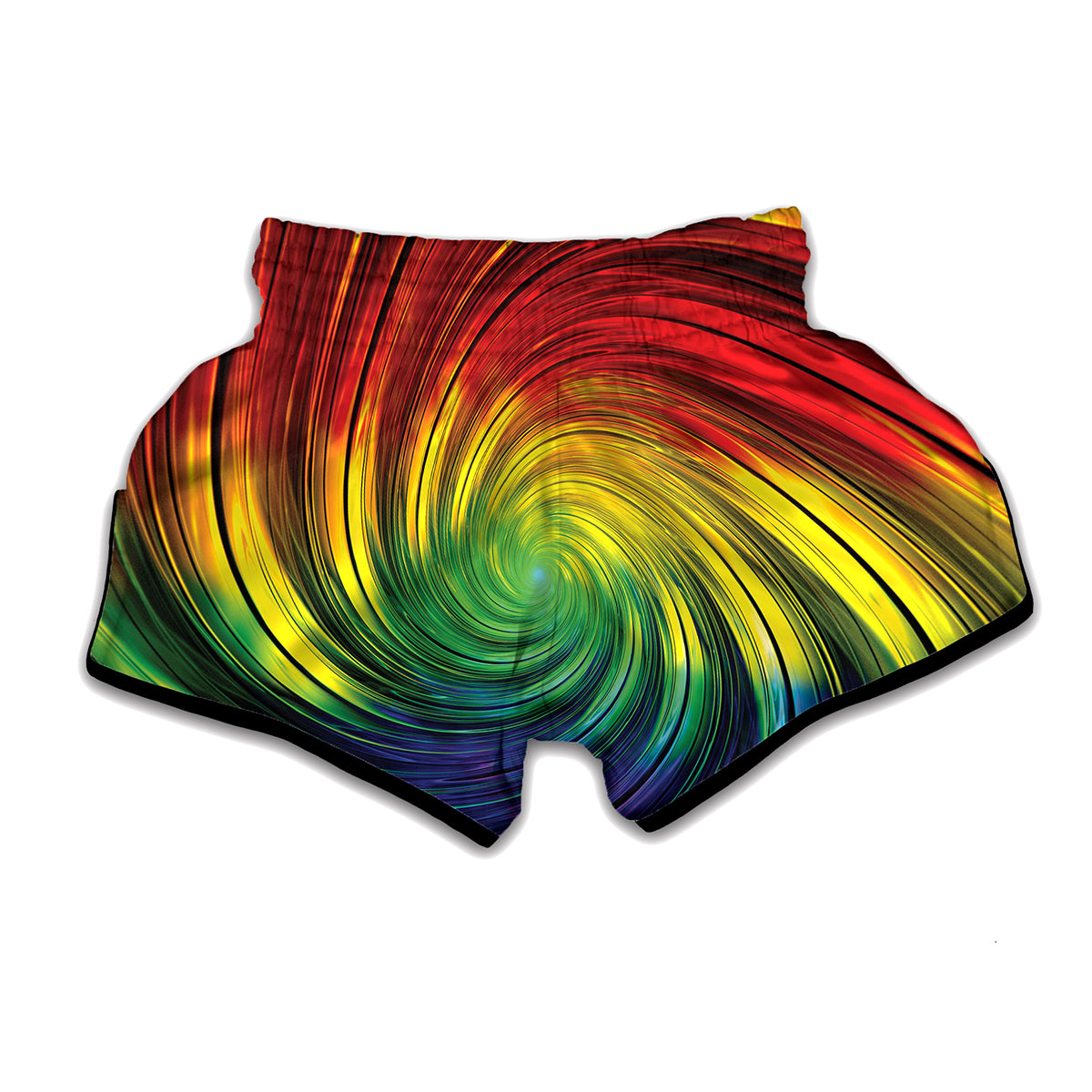 Colorful Swirl Print Muay Thai Boxing Shorts