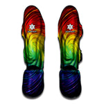 Colorful Swirl Print Muay Thai Shin Guard