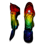 Colorful Swirl Print Muay Thai Shin Guard