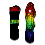 Colorful Swirl Print Muay Thai Shin Guard