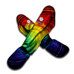 Colorful Swirl Print Muay Thai Shin Guard