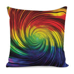 Colorful Swirl Print Pillow Cover