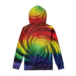 Colorful Swirl Print Pullover Hoodie