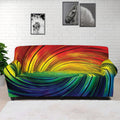 Colorful Swirl Print Sofa Cover
