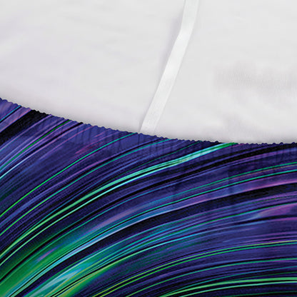 Colorful Swirl Print Sofa Cover