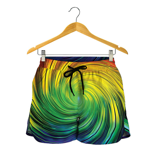 Colorful Swirl Print Women's Shorts