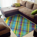 Colorful Tartan Pattern Print Floor Mat