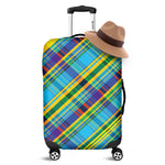 Colorful Tartan Pattern Print Luggage Cover