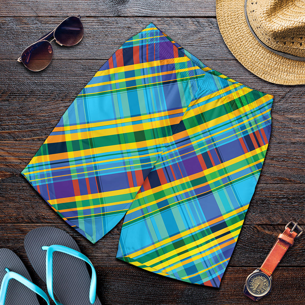 Colorful Tartan Pattern Print Men's Shorts