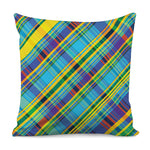 Colorful Tartan Pattern Print Pillow Cover
