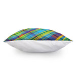 Colorful Tartan Pattern Print Pillow Cover