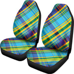 Colorful Tartan Pattern Print Universal Fit Car Seat Covers