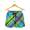 Colorful Tartan Pattern Print Women's Shorts
