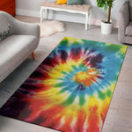 Colorful Tie Dye Print Area Rug