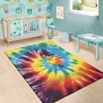 Colorful Tie Dye Print Area Rug