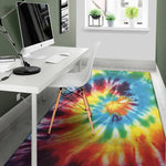 Colorful Tie Dye Print Area Rug
