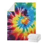 Colorful Tie Dye Print Blanket