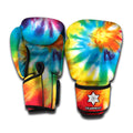 Colorful Tie Dye Print Boxing Gloves