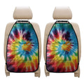 Colorful Tie Dye Print Car Seat Organizers