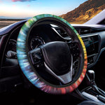 Colorful Tie Dye Print Car Steering Wheel Cover