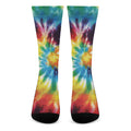 Colorful Tie Dye Print Crew Socks